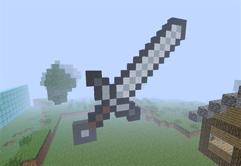 Iron Sword Pixel Art Minecraft Map