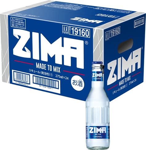 Amazon.co.jp: ZIMA Bottle [ リキュール発泡性 4度 日本 275ml×24本 瓶 ] : 食品・飲料・お酒