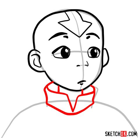 How to Draw Aang's Iconic Face in 7 Steps | Avatar Drawing Guide