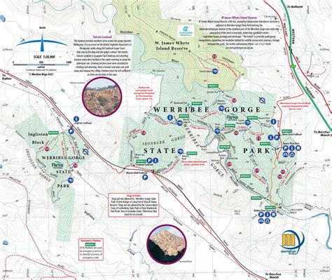 Lerderderg & Werribee Gorges Map Guide 7th Edition - Meridian Maps