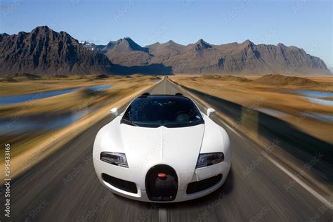 Bugatti Veyron at speed Stock Photo | Adobe Stock