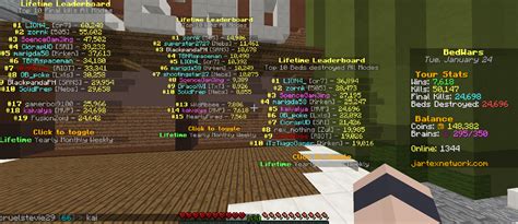 What are all your bedwars stats? | JartexNetwork