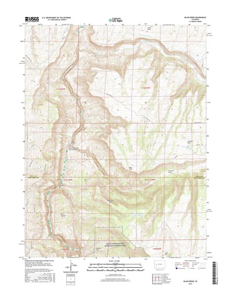MyTopo Black Ridge, Colorado USGS Quad Topo Map