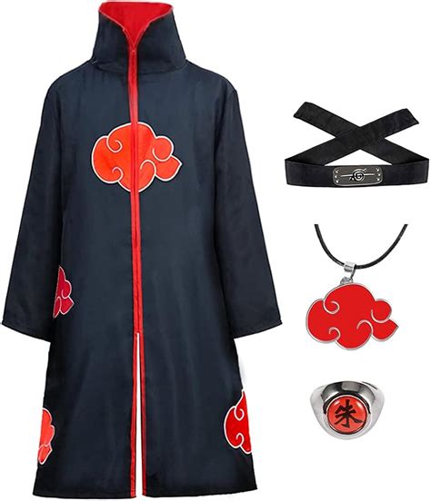 Akatsuki Kids Cosplay Costume Set with Robe, Necklace, Headband, and Ring in Slovakia at € 60 ...