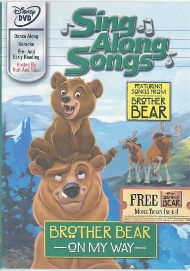 Sing Along Songs Brother Bear-On My Way (Dvd) | Sing along songs, Brother bear, Disney songs