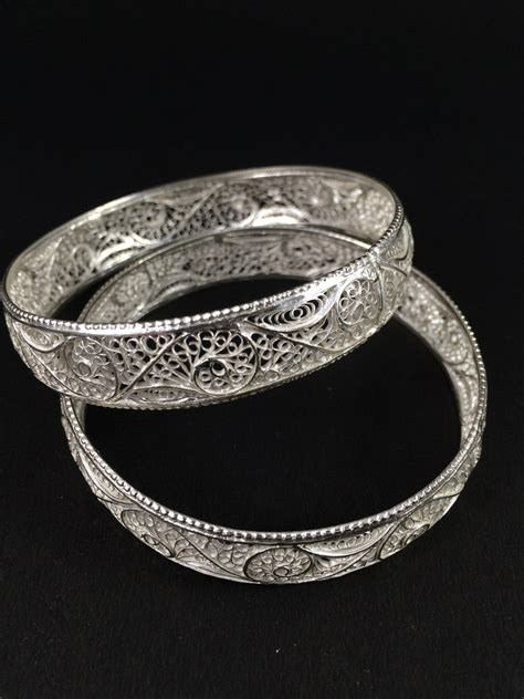 Silver Bangles online for women | Silverlinings | Handmade Filigree