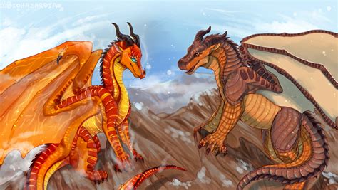 Wings of Fire - Peril and Clay by Biohazardia on DeviantArt