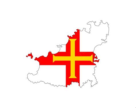 Guernsey Country Flag Map Shape National Symbol Photo Background And Picture For Free Download ...