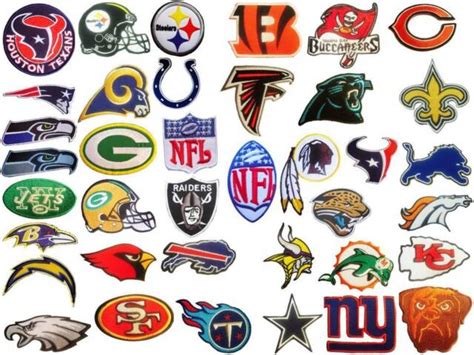 New NFL, National Football league team logo patches. Embroidered iron on patch. | eBay