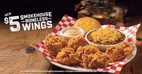 Popeyes Introduces New Smokehouse Boneless Wings | Brand Eating