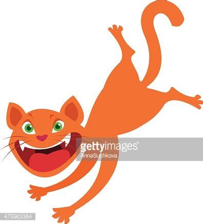 Cartoon Red Cat Vector Stock Clipart | Royalty-Free | FreeImages