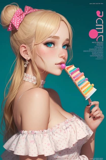 Premium AI Image | Magazine Cover Design Young and Beautiful Girl Model Illustrations Cover ...