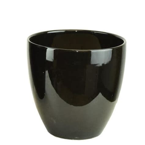 Tall Black Ceramic Pots | Ceramic pot, Ceramic pots, Black ceramics