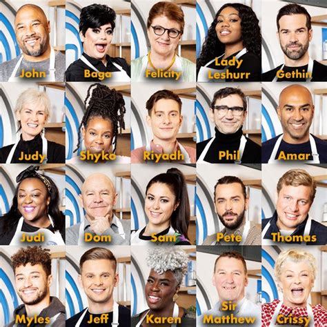 Celebrity MasterChef 2020 line up of celebrity contestants revealed ...