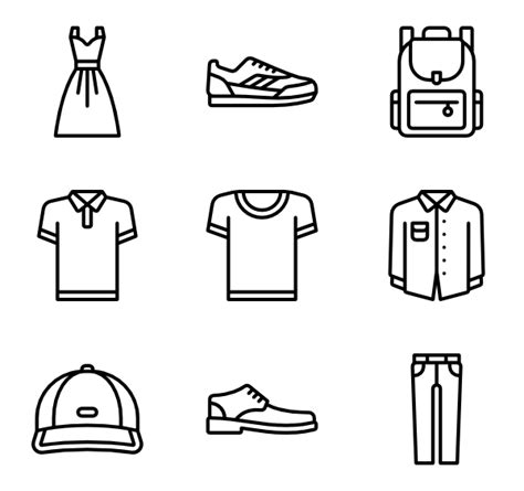 Clothes Vector Icon #352525 - Free Icons Library