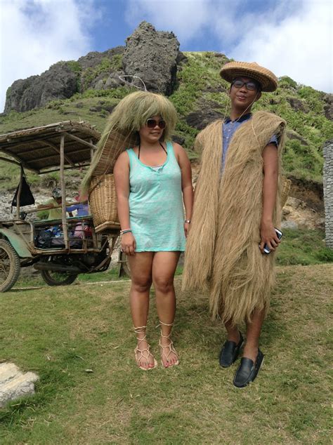 Batanes: Ivatan people wear Vakul for women and Kana-i for men. Made in Abaca for sun and rain ...
