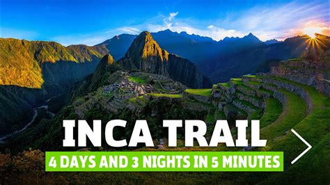 Inca Trail 4 days and 3 nights in 5 minutes - Alpaca Expeditions - YouTube