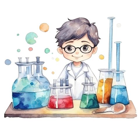 Watercolor Science Cartoon, Watercolor, Education, School PNG Transparent Image and Clipart for ...