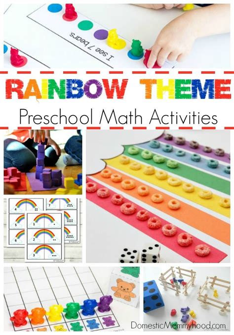 We have been working on a Rainbow Theme this week in our household! I have compiled a list of ...