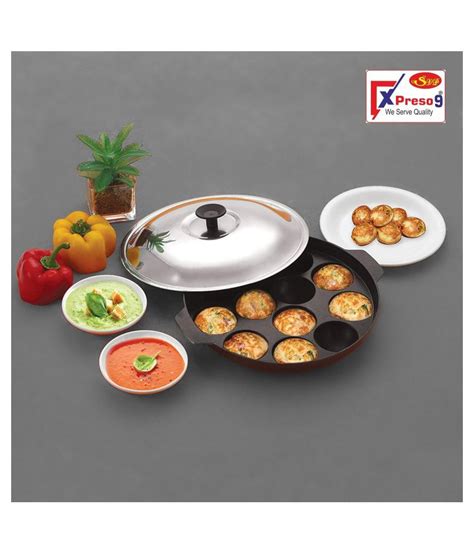 Xpreso9 NonStick Appam Maker Non-Stick Aluminum Fry Pan 23 cm 1000 mL: Buy Online at Best Price ...