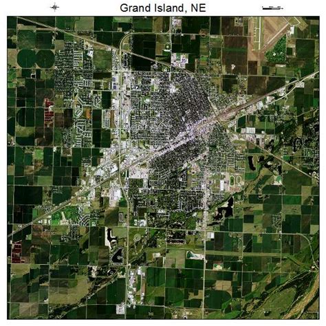 Aerial Photography Map of Grand Island, NE Nebraska