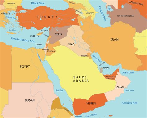 Map Collection of the Middle East - GIS Geography