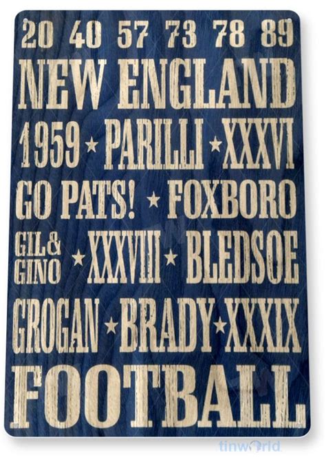 New-England Patriots Sign A921 - TinWorld Sports Signs, tinsign.com