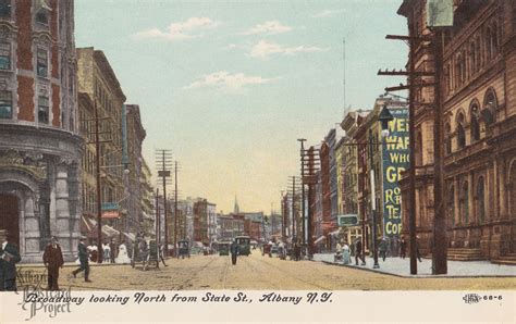 Broadway looking North from State St. | Albany Postcard Project