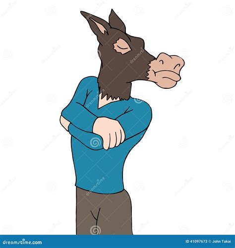 Stubborn As A Mule Stock Vector - Image: 41097673