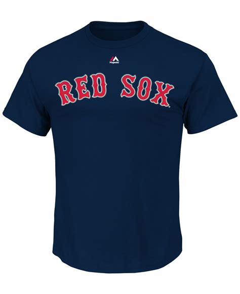 Majestic Men'S Boston Red Sox Team Wordmark T-Shirt in Blue for Men ...