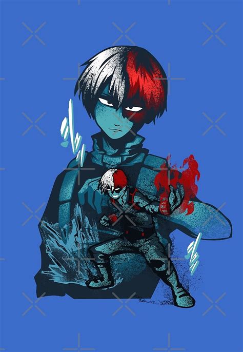 "Hero Half-Cold Half-Hot - Shoto Todoroki" by Heisenburgerz | Redbubble