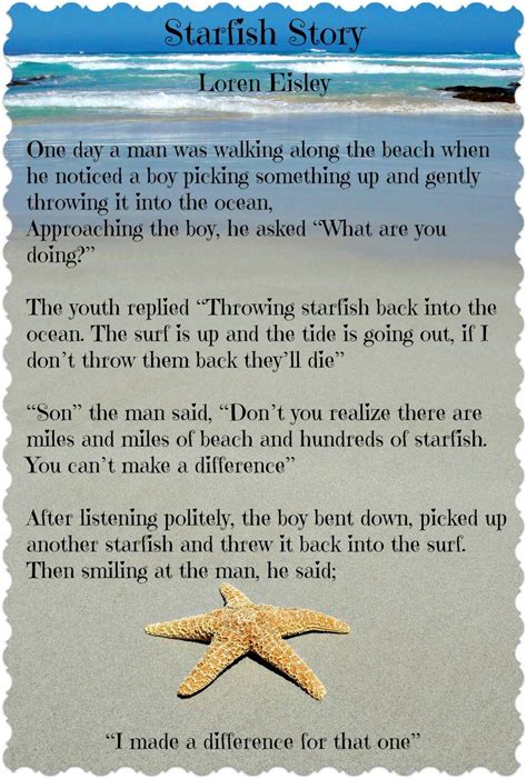 Starfish Story Printable Free - Free Printable