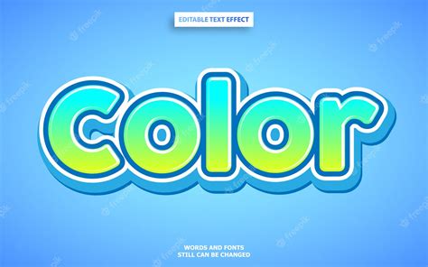 Premium Vector | Gradient color editable text style