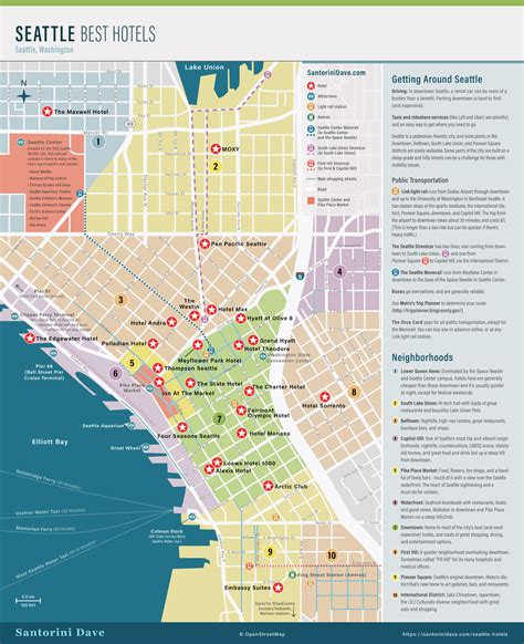 Seattle Map Tourist Attractions Seattle Map | Images and Photos finder