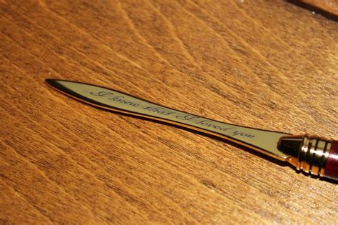 Personalized Letter Opener Engraved Gift Gift for Writer - Etsy