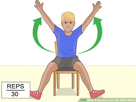 7 Easy Ways to Exercise Your Abs While Sitting - wikiHow