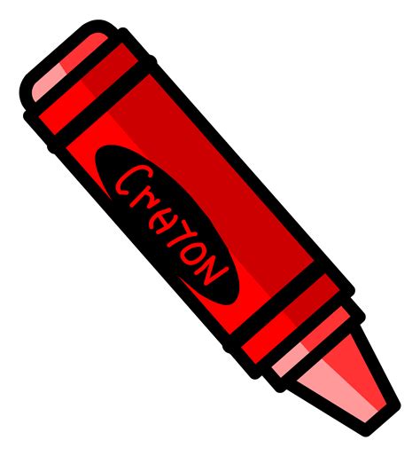 Free crayon clipart image 7 red png – Clipartix
