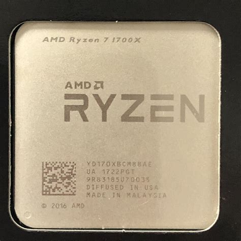 AMD Ryzen 7 1700X R7 1700X CPU Processor 8Core 16Threads AM4 3.4GHz TDP ...