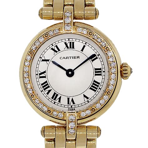 Cartier 18k Yellow Gold Diamond Ladies Panthere Cougar Watch