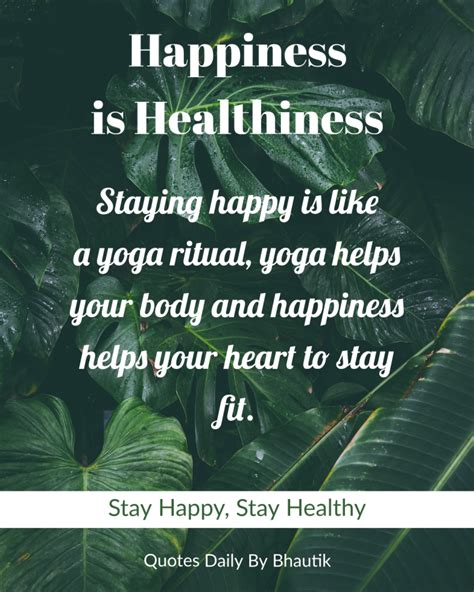 Happiness is Healthiness – Quotes Daily