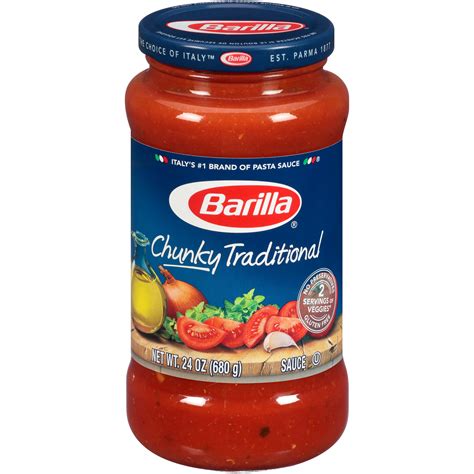 Barilla® Chunky Traditional Pasta Sauce 24 oz - Walmart.com - Walmart.com