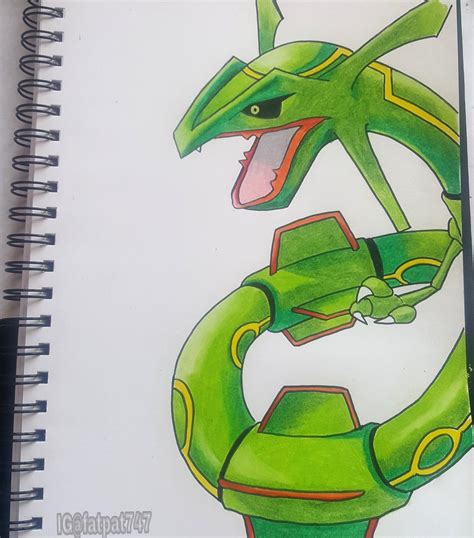 Rayquaza drawing I did! : r/pokemon