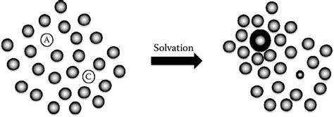 1 Schematic of the solvation process described in terms of the mutation... | Download Scientific ...