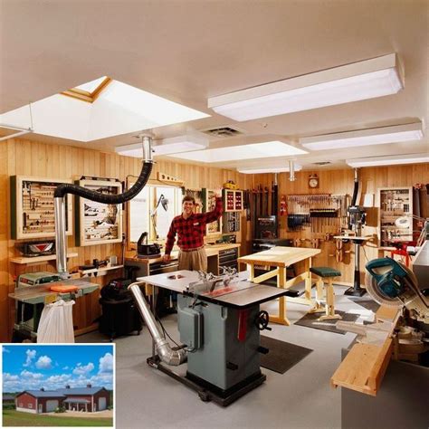 The Garage Shop Workshop - Awesome Ideas! #garageshop #hobbygarage | Shop layout, Woodworking ...