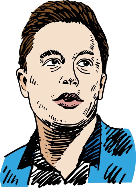 Elon Musk And Tesla Settle Sec Fraud Charges - Musk Vector Elon Musk Drawing Clipart - Large ...