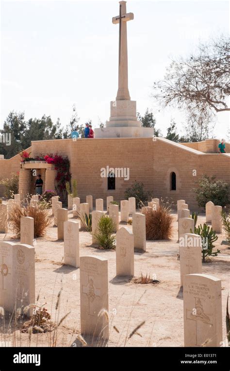 Allied military cemetery at El-Alamein, Egypt Stock Photo - Alamy