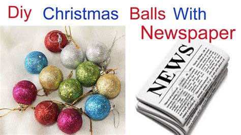 How to make Christmas Balls/DIY Christmas Decorations/Christmas Ornaments/Christmas ball using ...