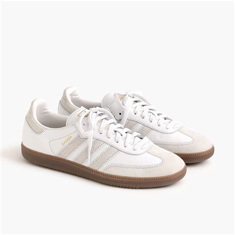 adidas Leather Samba Sneakers in Crystal White (White) for Men - Lyst