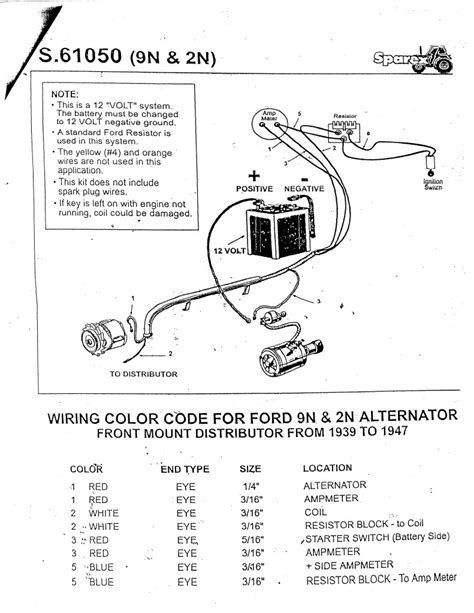 Wiring Diagram 8n Ford Tractor 12 Volt