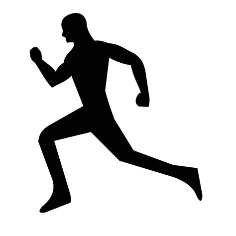 man running silhouette 6233388 Vector Art at Vecteezy